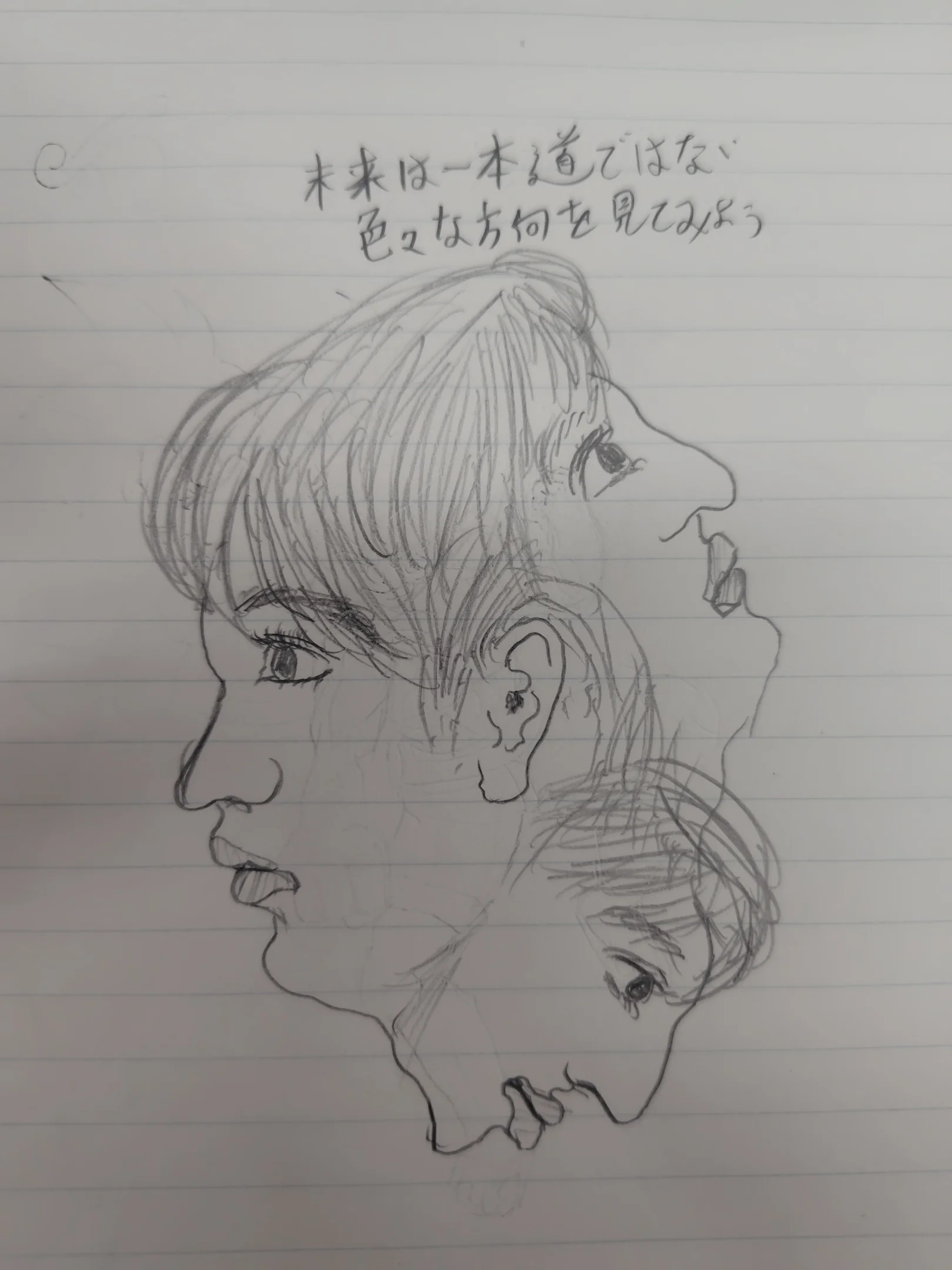 横から見たらどんな顔？