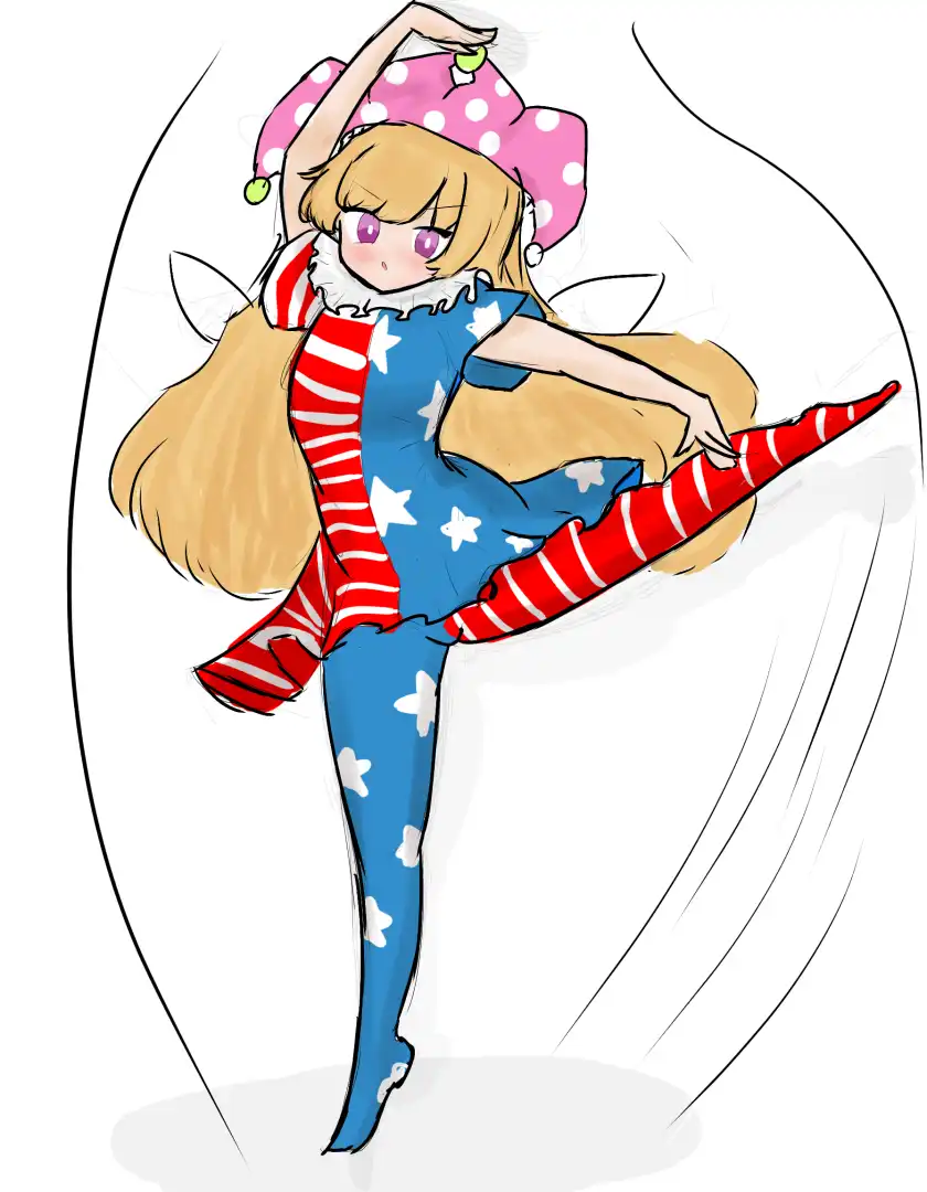 可愛いピエロガール